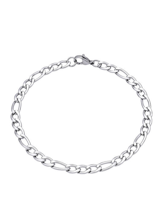 Silver And More Herren Armband Kette aus Edelstahl 21cm