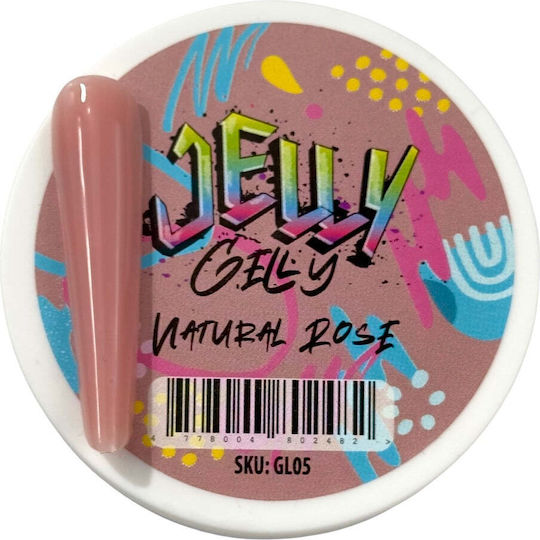 Jelly Gelly Constructor Gel Unghii Gelato Roz Natural 40ml