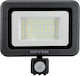 Geyer Waterproof LED Flood Light 50W Cold White 6500K with Motion Sensor IP65