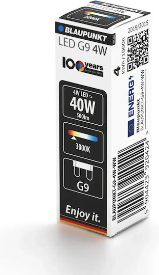 Blaupunkt LED Glühbirne 4W für Glühbirnensockel G9 Warmes Weiß