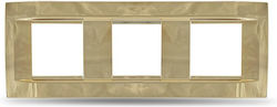 Geyer Geyer Wechselrahmen 3 Positionen in Gold Farbe 7442.3.TVG.OR