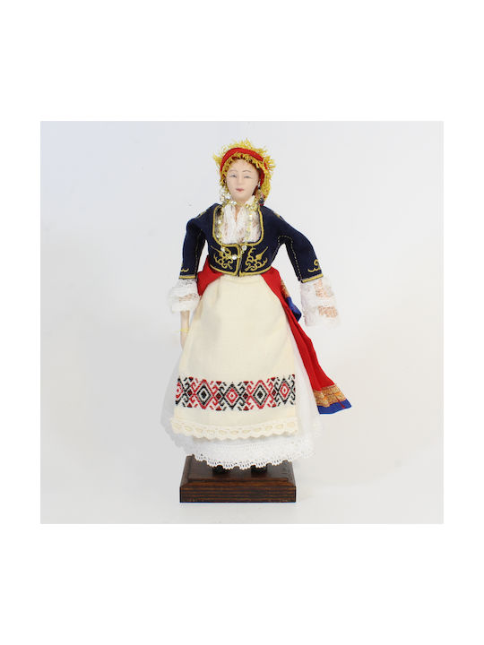 Decorative Porcelain Doll 13x7x28cm