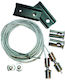 Set Hanging 2 Pieces Black Magnetic Rail