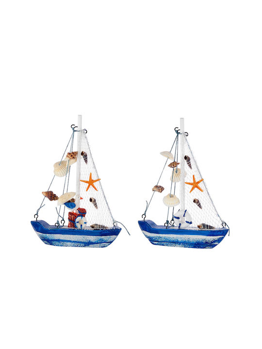 Palma Emporio Blue Wooden Wall Decor 20x20cm