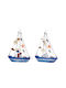 Palma Emporio Blue Wooden Wall Decor 20x20cm