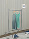 SteweHome Floor Garment Rack Metal Gray 95x45x135cm