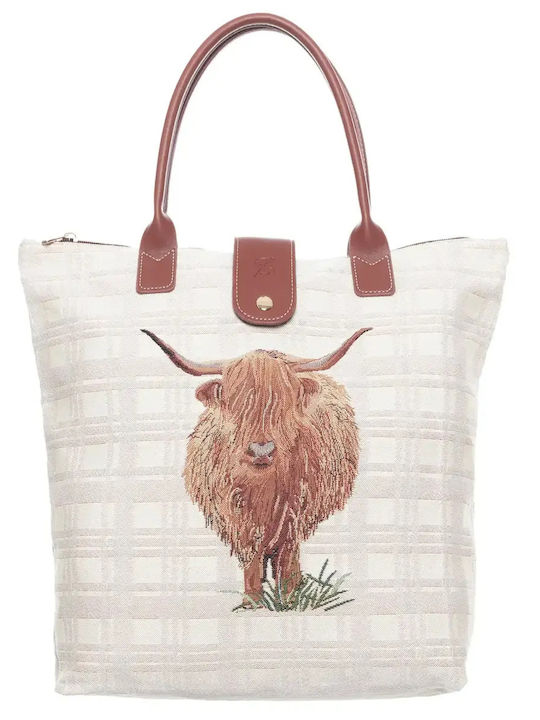 Signare Τσάντα Shopping Πτυσσόμενη Highland Cow
