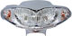 Roc Motorcycle Headlight Cover for Yamaha Crypton R 115 Silver