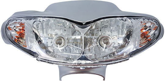 Roc Motorcycle Headlight Cover for Yamaha Crypton R 115 Silver