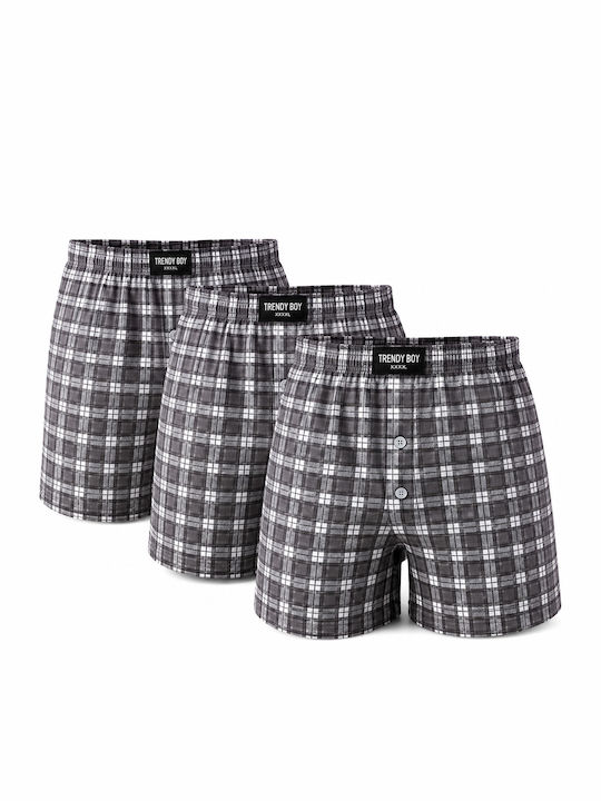 Ανδρικά Μποξεράκια Καρό Καρό 3Pack