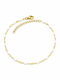 Charmy Fußarmband aus Stahl 23cm