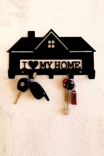 SteweHome SteweHome Schlüsselanhänger Mit Schloss Metallische Wand Schlüsselbox 15x10x10cm