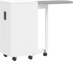 HomCom Σιδερώστρα για Σίδερο Ατμού Σπαστή 128x43x83cm