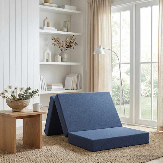 Two-Seater Couch Bed Blue 80x67x45 cm