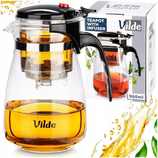 Vilde Τσαγιέρα με Φίλτρο Γυάλινη 960ml Vilde Τσαγιέρα με Φίλτρο Γυάλινη 960ml