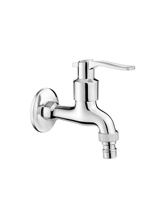 Deante BEZ 122L Built-in Mixer & Mouthpiece Set for Bathroom Sink Silver