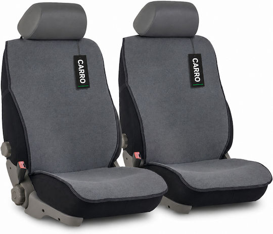 Carro 395794 Car Seat Covers Towel Gray Universal – Set 2 Pieces Front Seats