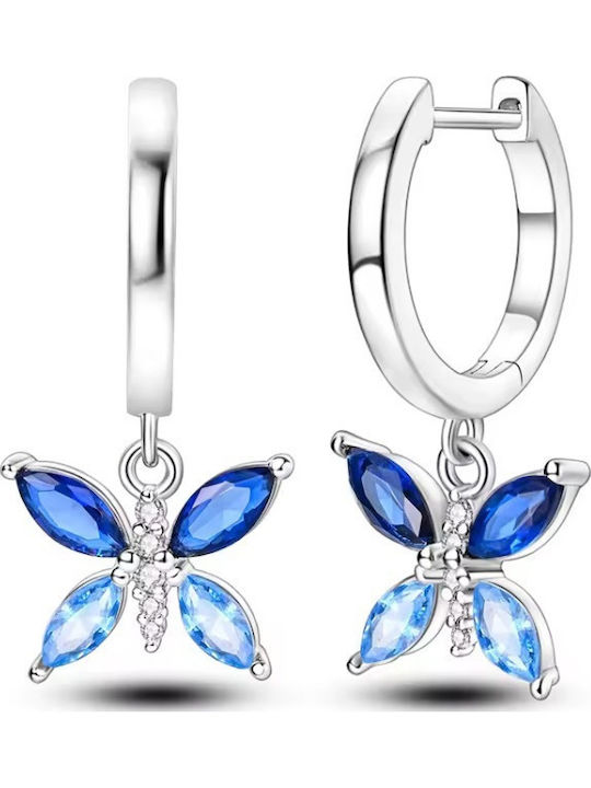 Amalfi Accessories Παιδικά Σκουλαρίκια Πεταλούδες από Ασήμι