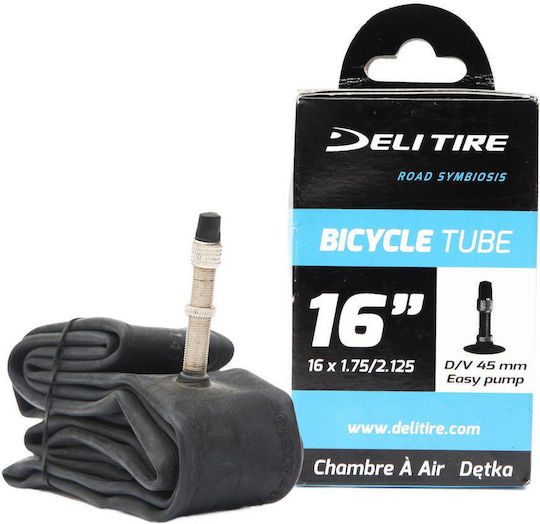Fahrradschlauch 16x1.75/2.125 Dv 45mm Box Deli
