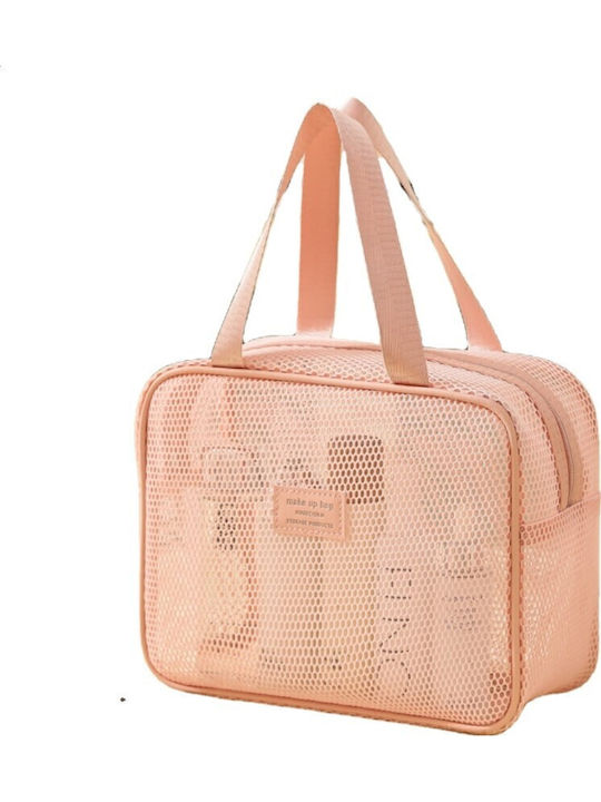 Jetbags Rz11136-53 Νεσεσέρ Ταξιδιού Pvc Mesh Makeup Organizer Bag 22x11x22cm Ροζ Jetbags Rz11136-53 Νεσεσέρ Ταξιδιού Pvc Mesh Makeup Organizer Bag 22x11x22cm Ροζ