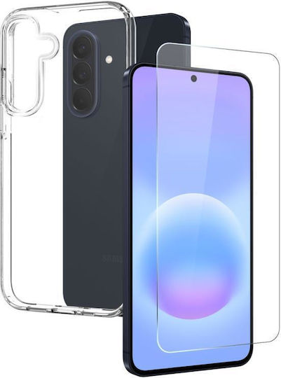 Galaxy A57 5g Northjo Transparent Tpu Phone Case Tempered Glass Film Transparent