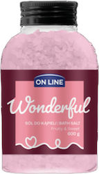 On Line Άλατα Μπάνιου με Άρωμα Vanilla 600gr 600ml