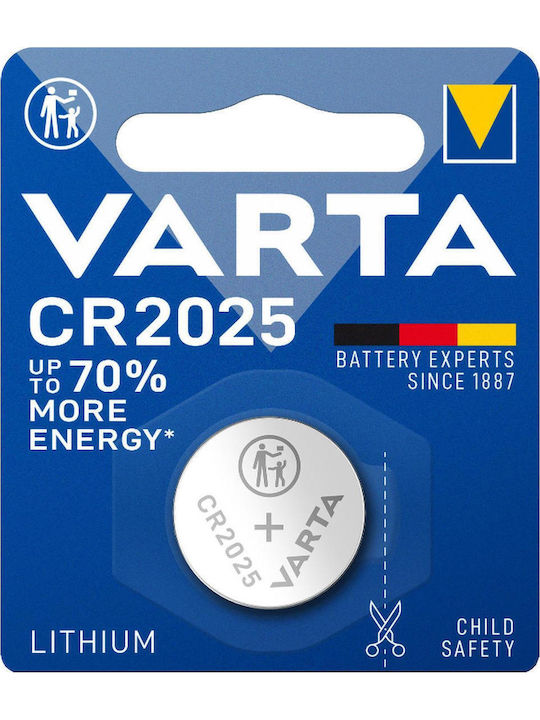 Varta Cr 2025 Lithium Coin Button Battery Remote Watch Scale 3v