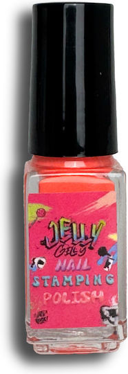 Jelly Gelly Ojă Pentru Unghii Cu Gel Neon Coral 5ml