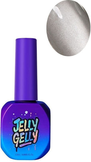 Jelly Gelly Ojă Pentru Unghii Cu Gel Frosty Cu Sclipici Ochi De Pisică 12ml
