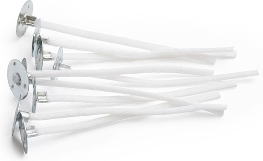 Cotton Wicks 45n Plate 6 Cm 10 Pieces