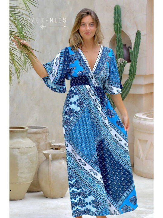Καλοκαιρινό Maxi Φόρεμα Camargue Blue