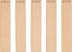 Wooden Wicks Engraving Leaves 100x20x1 Mm 5 Pieces