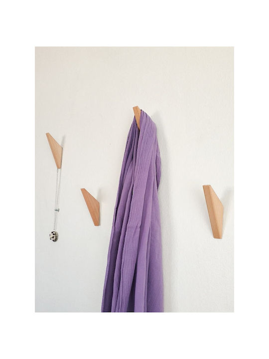 SteweHome Wooden Wall Hanger Pink 80x13x13cm 4 Pieces