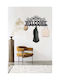 SteweHome Metal Wall Hanger 7 Hooks Beige 55x22x22cm