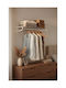 SteweHome Metal Wall Hanger White 103x20x20cm
