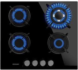 Cecotec Bolero Squad Gn 4200S Pe Gaz Plită Sticlă Neagră