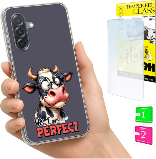 Case Samsung Galaxy A36 A56 Photo Case Back Elephant Glass 9h