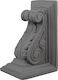 Ceramic Book End Holder 10.5x16.5 cm Grey