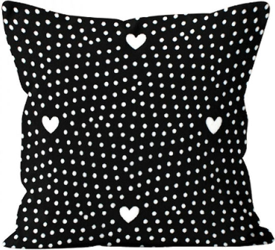 Domarex Μαξιλαροθήκη Black White 40x40εκ.