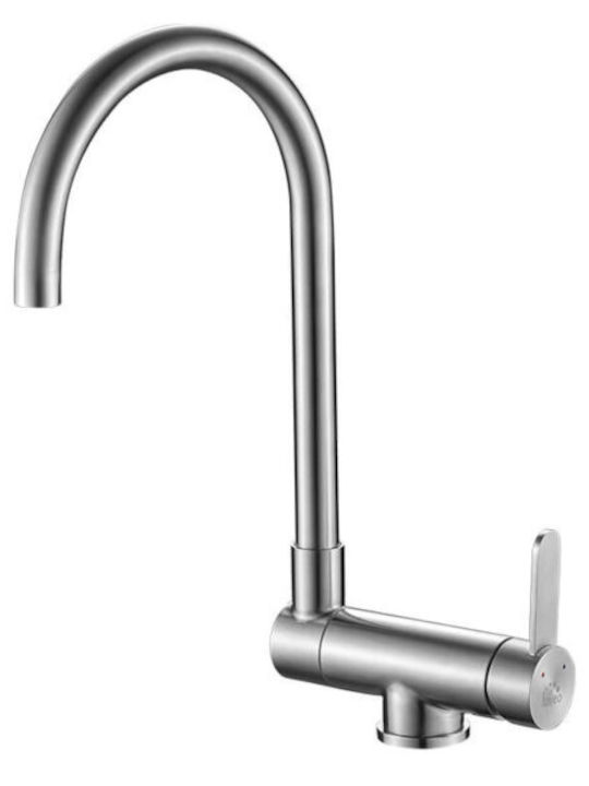 Laveo U-Shaped Kitchen Counter Faucet with Grey Shower