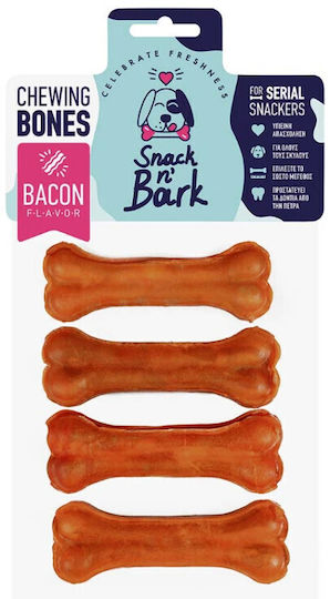 Celebrate Freshness Snack N Bark Bone Pressed Chew Bone for Dogs with Beef Flavour 45g 4pcs