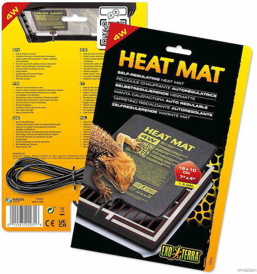 Exoterra Heat Mat Exoterra 4w Self-regulated 18x10 Cm Pet Supplies