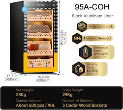 Cigarloong Holz Zigarrenbefeuchter 45x42x84cm