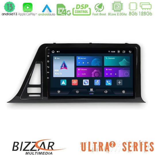 Bizzar Auto-Audiosystem für Toyota C-HR 2017-2022 Bluetooth USB Eingebautes Wi-Fi GPS Apple CarPlay Android Auto mit 9 Zoll Touchscreen