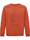 Sweatshirt Organic Unisex " Moby I Never Meant To Hurt You " Sweet Orange