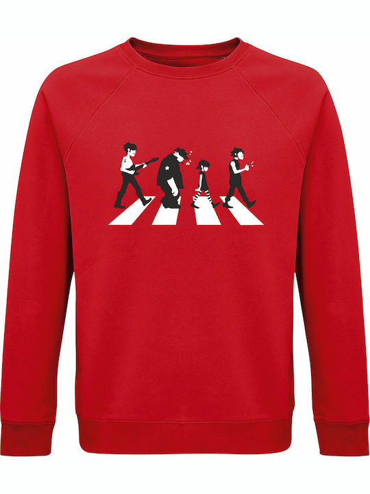 Bio-Baumwolle Unisex Sweatshirt Gorillaz On Abb...