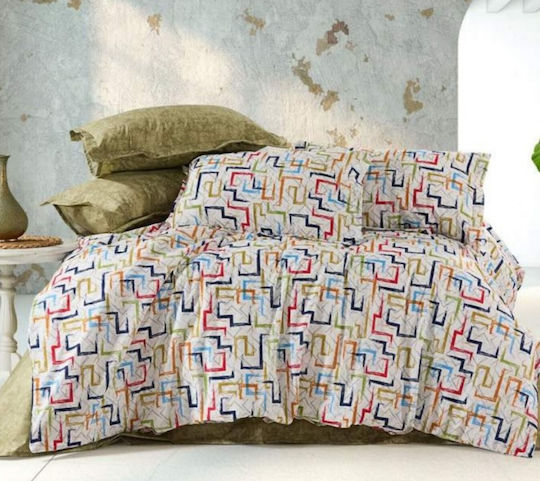 MayHome MayHome Coverlet Set Single Cotton & Polyester Geometric 160x240cm