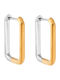 Senza Senza Steel Hoop Earrings