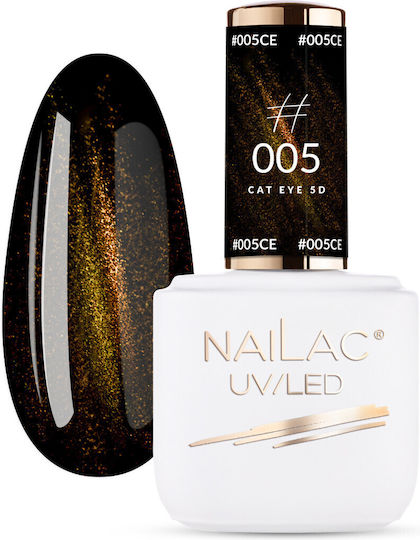 NaiLac Gel Nagellack Katzenauge 5D #005 Katzenauge 7ml