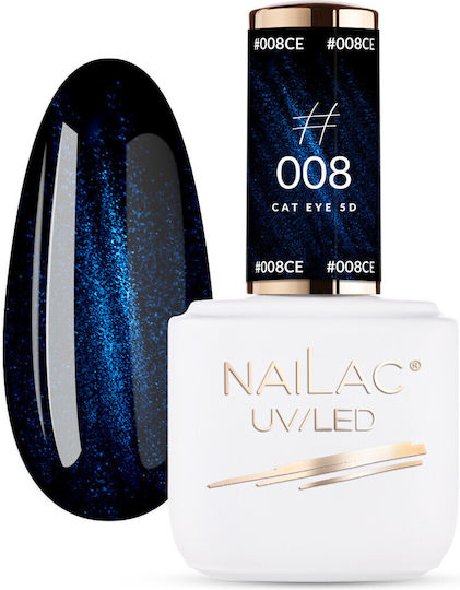 NaiLac Gel Nagellack #008 Katzenauge 7ml